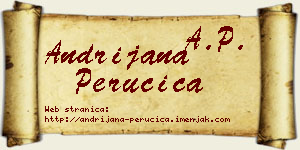 Andrijana Perućica vizit kartica
